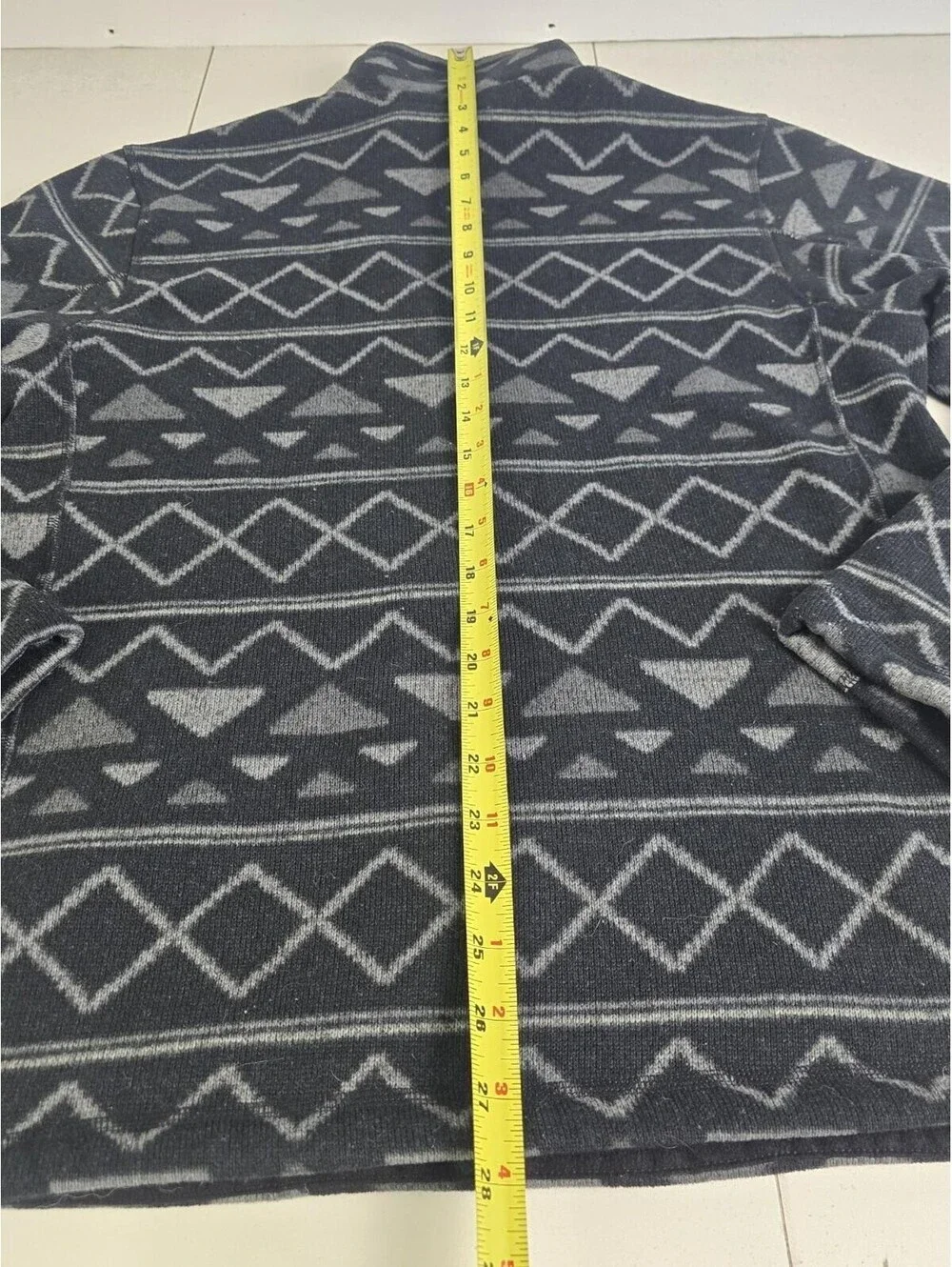 THE NORTH FACE Men's Novelty Gordon Lyons Quarter Zip Size Small Aztec Design